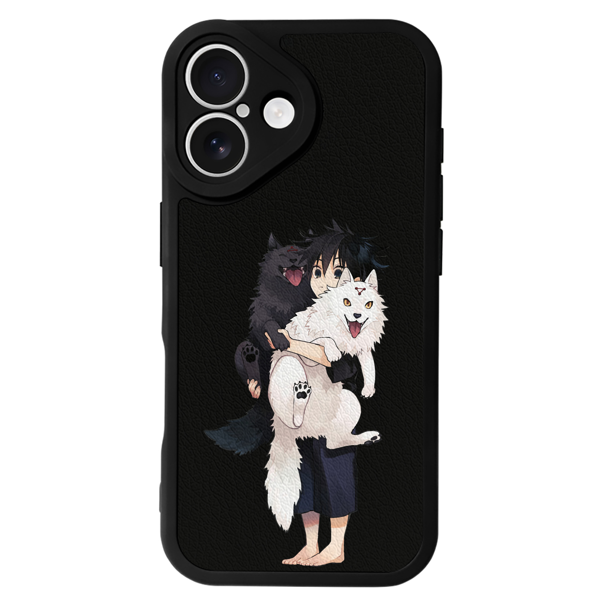 （画像用） 呪術廻戦 Jujutsu Kaisen 【iPhone 16シリーズ対応】シリコンスマホケース（レザー調） 材質：シリコン